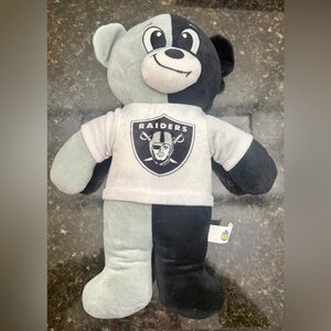 Las Vegas Raiders Split-Color Bear Plushy 15”